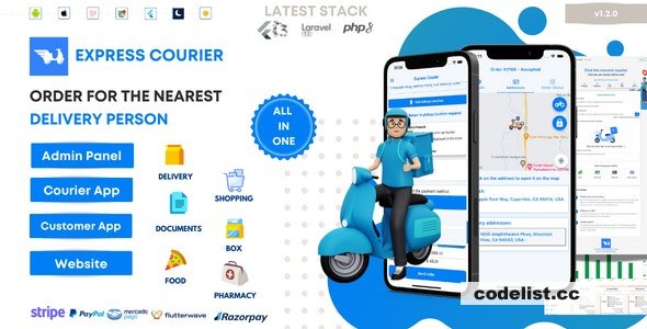 Express Courier Company and Delivery Man on Demand with Customer &amp; Courier App, Web and Admin Panel v1.2.1 &raquo; Premium Scripts, Plugins &amp; Mobile