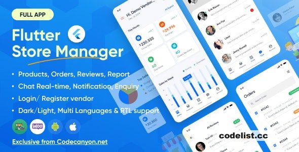 Flutter Store Manager v1.6.0 - App For Vendors Wordpress &amp; Woocommerce &raquo; Premium Scripts, Plugins &amp; Mobile