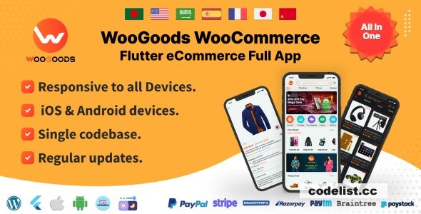 Woogoods WooCommerce - Flutter E-commerce Full App - 8 September 2022 » Premium Scripts, Plugins & Mobile