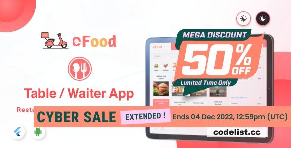eFood - Table/Waiter App v1.0 » Premium Scripts, Plugins & Mobile