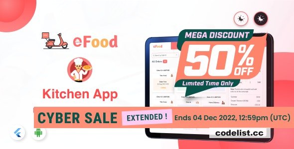 eFood - Kitchen/Chef App v1.0 » Premium Scripts, Plugins & Mobile
