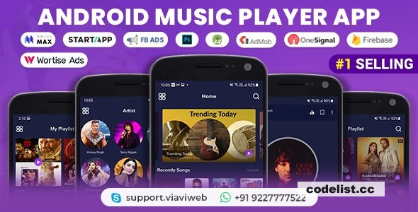 Android Music Player v7.0 - Online MP3 (Songs) App - nulled » Premium Scripts, Plugins & Mobile