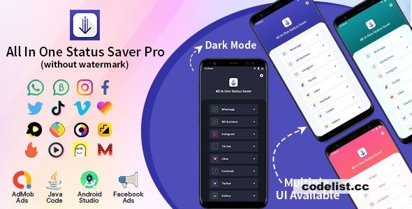 All In One Status Saver Pro - 24 September 2022 » Premium Scripts, Plugins & Mobile