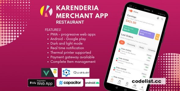 Karenderia Merchant App Restaurant v1.0.2 » Premium Scripts, Plugins & Mobile