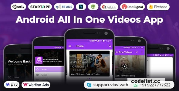 Android All In One Videos App v1.14 - nulled » Premium Scripts, Plugins & Mobile