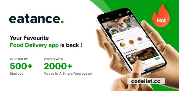 Eatance v2.0 - Advance Online Food Delivery & Multi Restaurant Aggregator with Website, Admin, API, Mobile Apps » Premium Scripts, Plugins & Mobile