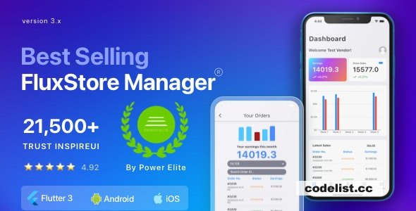 FluxStore Manager v3.7.0 - Vendor and Admin Flutter App for Woocommerce » Premium Scripts, Plugins & Mobile