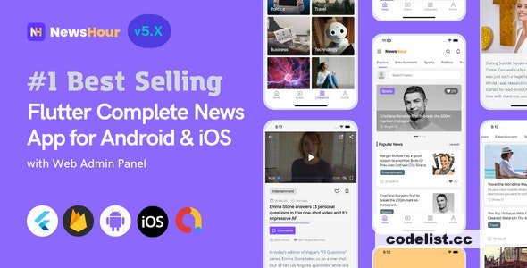 News Hour v5.0.4 - Flutter News App for Android & iOS with Admin Panel » Premium Scripts, Plugins & Mobile