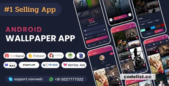 Android Wallpapers App v8.0 (HD, Full HD, 4K, Ultra HD Wallpapers) - nulled » Premium Scripts, Plugins & Mobile