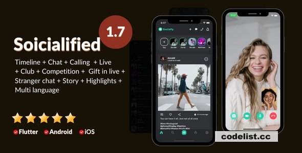 Social media app clone (instagram, facebook, linked in etc) + Node.js socket Chat + Calling + Live v1.8 - nulled » Premium Scripts, Plugins & Mobile