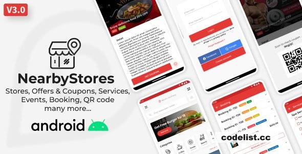 Nearby Stores Android v4.0.7 - Offers & Coupons, Events, Restaurant, Services & Booking » Premium Scripts, Plugins & Mobile