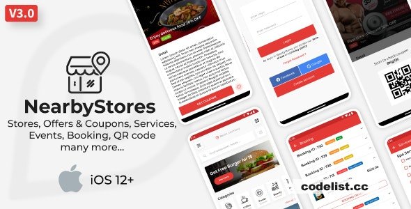 Nearby Stores iOS v3.0.1 - Offers & Coupons, Events, Restaurant, Services & Booking » Premium Scripts, Plugins & Mobile