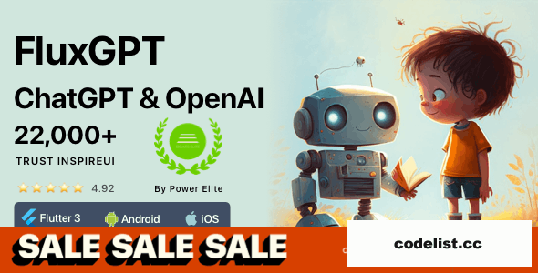 FluxGPT v1.0 - Powerful ChatGPT, OpenAI Writing Assistant & Image Generator - Flutter Full App » Premium Scripts, Plugins & Mobile