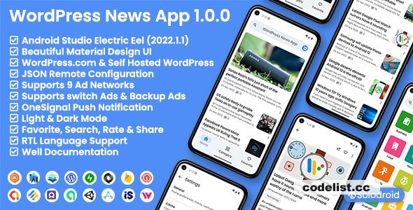 WordPress News App v1.0.0 » Premium Scripts, Plugins & Mobile