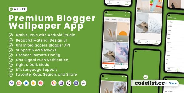 Waller v1.1 - Blogger Wallpaper App » Premium Scripts, Plugins & Mobile