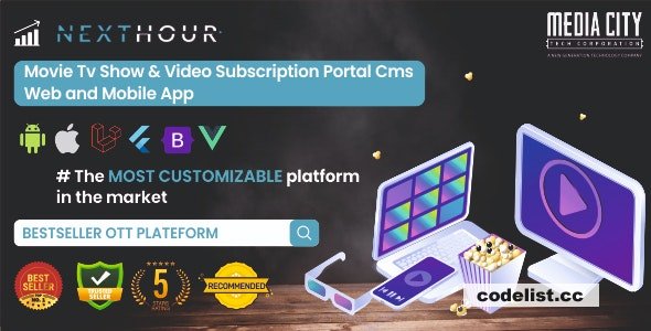 Next Hour v5.6 - Movie Tv Show & Video Subscription Portal Cms Web and Mobile App - nulled » Premium Scripts, Plugins & Mobile