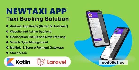 NewTaxi App v1.4 - Online Taxi Booking App With Admin Panel » Premium Scripts, Plugins & Mobile