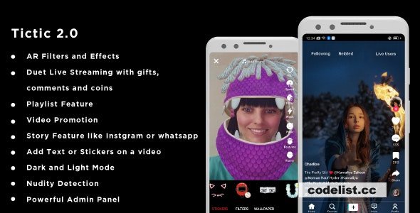 TicTic - Android media app for creating and sharing short videos - 30 March 2023 » Premium Scripts, Plugins & Mobile