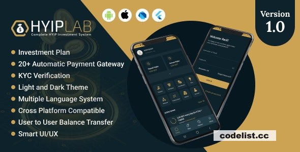 HYIPLab v2.0 - Cross Platform Mobile Application » Premium Scripts, Plugins & Mobile