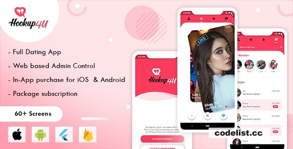 Hookup4u - A Complete Flutter Based Dating App with Admin - 19 April 2023 » Premium Scripts, Plugins & Mobile