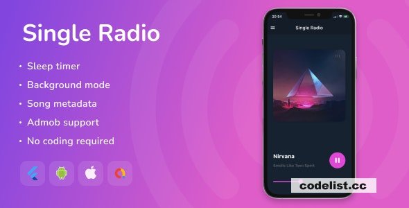 Single Radio v1.8 - Flutter Full App » Premium Scripts, Plugins & Mobile