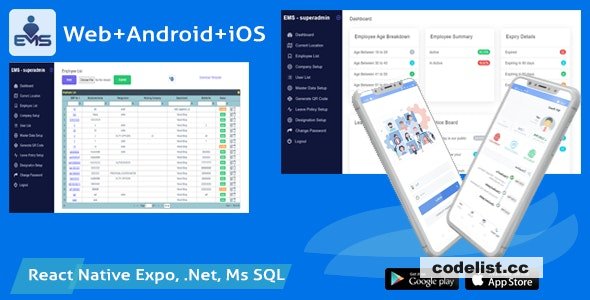 EMS v2.0 - Employee Attendance Tracker (admin panel + employee mobile app) » Premium Scripts, Plugins & Mobile