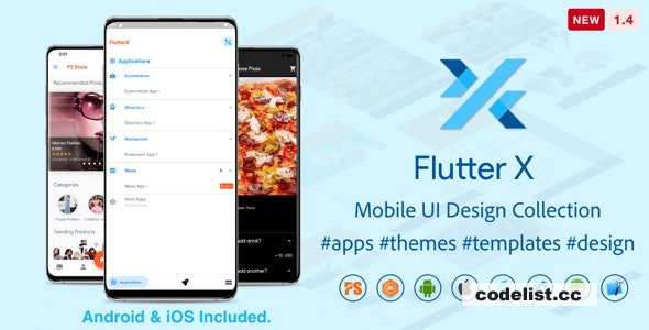 FlutterX v1.4 - Flutter UI Kits Widgets and Template Collection For iOS & Android » Premium Scripts, Plugins & Mobile