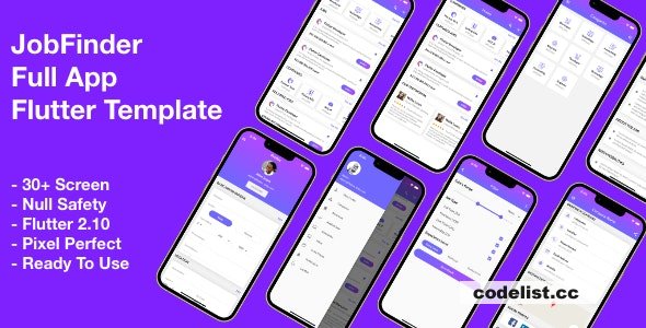Job Finder v1.0 - Full app template flutter » Premium Scripts, Plugins & Mobile