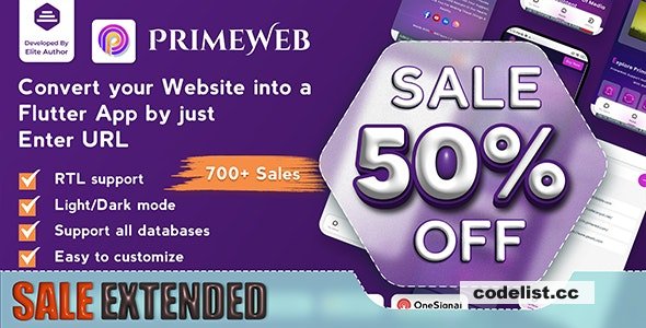 Prime Web v1.0.10 - Convert Website to a Flutter App | Web View App | Web to App » Premium Scripts, Plugins & Mobile