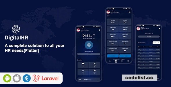 DigitalHR v2.0 - A complete solution to all your HR needs (Flutter) » Premium Scripts, Plugins & Mobile