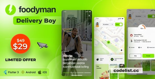 Foodyman Delivery App (iOS & Android) v2024-10 » Premium Scripts, Plugins & Mobile