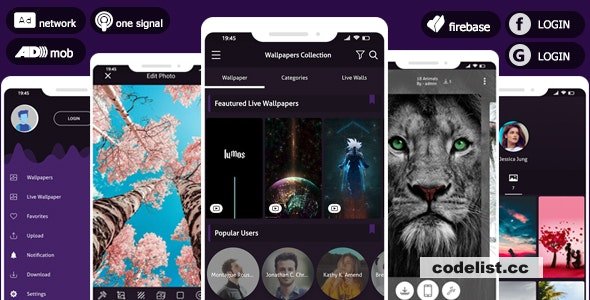 Pro 4K Wallpaper 2022 & Photo Editor System - AdMob & Facebook Bidding Ad & Push Notifications v5.0 » Premium Scripts, Plugins & Mobile