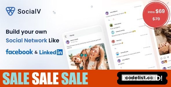 SocialV v5.12.0 - Social Network Flutter App with BuddyPress (WordPress) Backend &raquo; Premium Scripts, Plugins &amp; Mobile