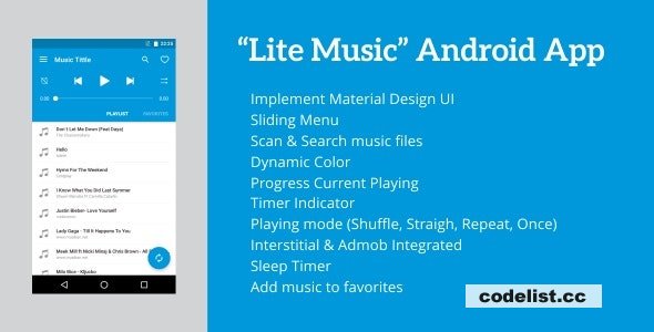 Lite Music v5.1 - Android Music Player &raquo; Premium Scripts, Plugins &amp; Mobile