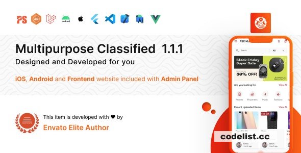PSX v1.1.1 - Multipurpose Classified Flutter App with Frontend and Admin Panel &raquo; Premium Scripts, Plugins &amp; Mobile