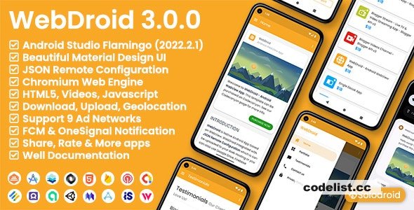 WebDroid v3.0.0 - Android WebView App » Premium Scripts, Plugins & Mobile