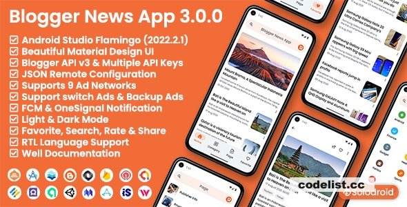 Blogger News App v3.0.0 - Blogger API » Premium Scripts, Plugins & Mobile