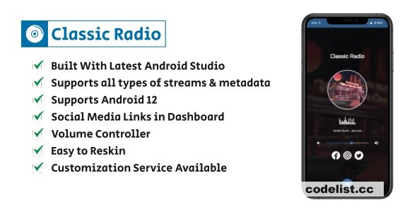 Classic Radio - Simple and Easy Radio Player for Android - 3 August 2023 » Premium Scripts, Plugins & Mobile