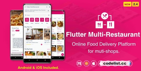 Flutter Multi-Restaurant (FoodPanda, GrabFood - Mobile Food Delivery Platform For iOS &amp; Android) v2.4 &raquo; Premium Scripts, Plugins &amp; Mobile