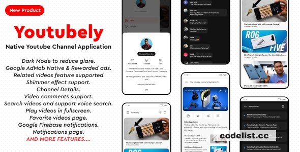 Youtubely v1.9 - Native Youtube Channel Android App » Premium Scripts, Plugins & Mobile