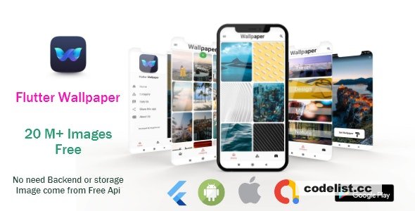 Flutter Wallpaper Pro 20m+ Images - Android & Ios - 2 May 2023 » Premium Scripts, Plugins & Mobile