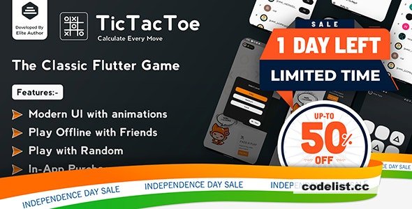 Tic Tac Toe v1.0.7 - The Classic Flutter Tic Tac Toe Game » Premium Scripts, Plugins & Mobile