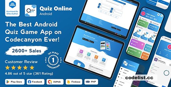 Quiz Online v7.1.4 - Trivia Quiz - Android Quiz Game with Web Quiz + Admin Panel - nulled » Premium Scripts, Plugins & Mobile