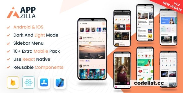 AppZilla v1.3 - Mobile React Native UI KIT Elements Andriod + iOS » Premium Scripts, Plugins & Mobile