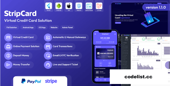 StripCard v1.1.0 - Virtual Credit Card Solution &raquo; Premium Scripts, Plugins &amp; Mobile