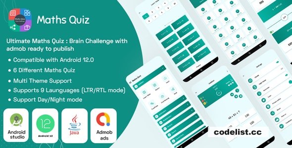 Ultimate Maths Quiz v1.7 - Brain Challenge with admob ready to publish » Premium Scripts, Plugins & Mobile