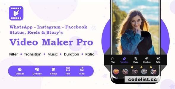 Instagram, FB, YouTube, WhatsApp Status - Story - Post - Reels Video Maker Pro v1.0.2 » Premium Scripts, Plugins & Mobile