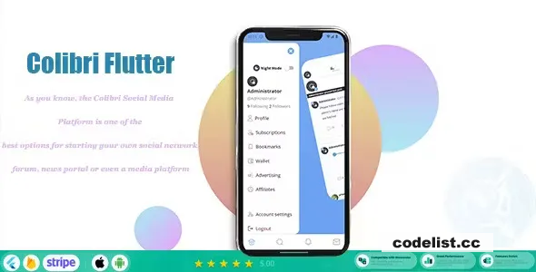 ColibriSM Flutter v1.0.5 ﾨC For ColibriSM Social PHP Script &raquo; Premium Scripts, Plugins &amp; Mobile