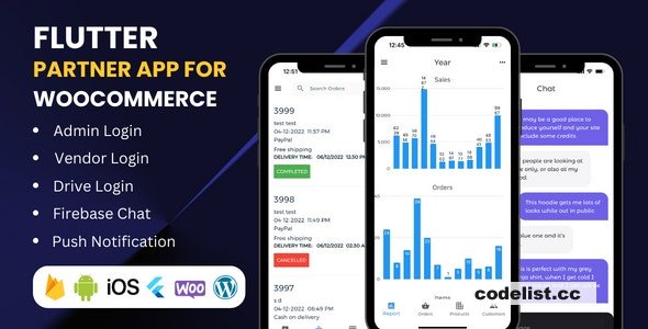 Flutter app for WooCommerce admin, vendors and delivery boys v3.13 » Premium Scripts, Plugins & Mobile