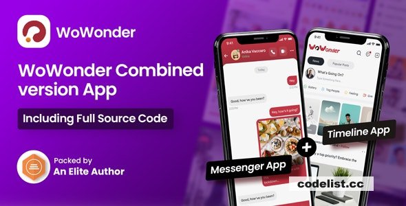 WoWonder Mobile v4.6 - The Ultimate Combined Messenger & Timeline Mobile Application » Premium Scripts, Plugins & Mobile